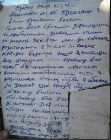 Письмо, которое пришло с фронта, всего одно. Бабушка и дети, ну, а теперь и внуки бережом его.