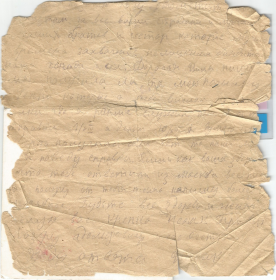 Письмо от Исаака семье. После 10.08.1942 г. (Содержание)
