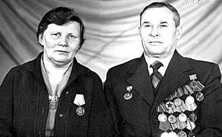 С женой Натальей Петровной 1985
