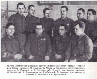 Группа работников редакции "Красноармейская Правда"