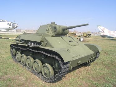 Вид легкого танка Т-70