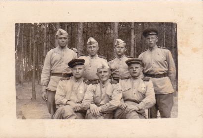 Боевой расчет во время службы в рядах Сев. Армии ( Австрия )