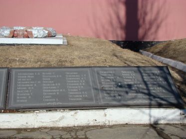 Братская могила у стадиона Спартак в городе Благовещенске