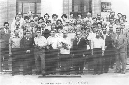 Беркович З. С. с коллегами по институту, в первом ряду