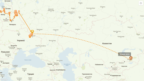 Боевой путь Тюменцева М.А.