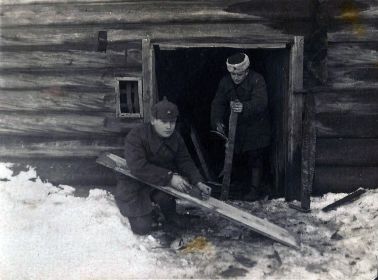 пограничник Горелов Владимир и сержант Жаров Петр. Беломорск, 25.11.1941
