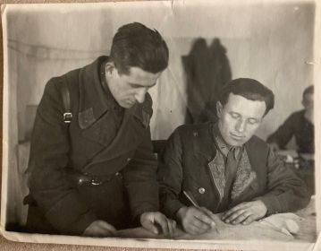 Дача боевого маршрута капитану Баласаняну-1.3.1942