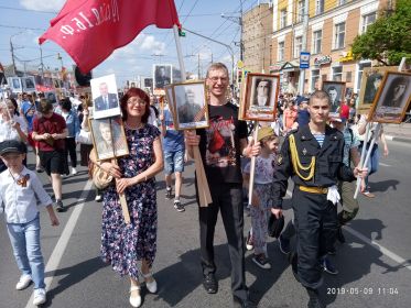 9 Мая 2019_Бессмертный полк_Рязань_Первомайский проспект.