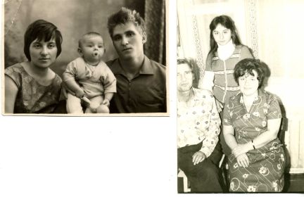 Крылова (Проскурякова Г. М.)1938 г. р. с дочерью М. П. Беловой (Крыловой) 28.02 1964 и муж Крылов П. Ф. 1939-1983