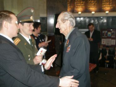 март 2010 - награждение медалью 65 лет Победы. г.Саранск, Республика Мордовия