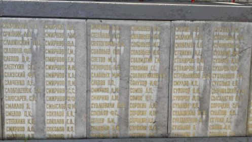 Плита с имененем Слепухина С.С.