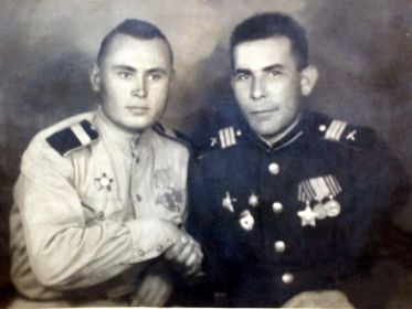 08.08.1945 в г. Братислава, возможно рядом с ним разведчик - Щеблыкин Леонид Семенович 1924г.р.