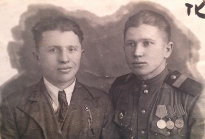 Родные братья Серовы Антон Федорович (слева) и Николай Федорович.