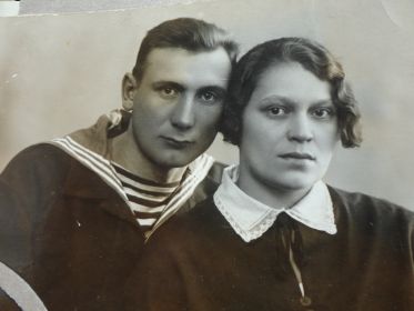 Василий с женой Ираидой, 1932 г.