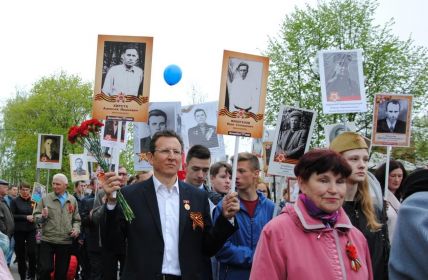 Внук Финогенов Владимир на 9 мая в г. Юхнов