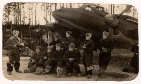 1945 год - Польша, г.Замосць - перед боевым вылетом