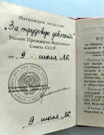 В 1986 году Филимонов А.Г. награжден медалью «За трудовую доблесть» Указом Президиума Верховного Совета СССР за многолетний добросовестный труд на благо Горьков...