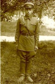 Курсант Житомирского пехотного училища, август 1940 год