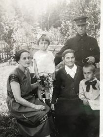 Фото  семьи  Устинова В.П.  в  1936г.