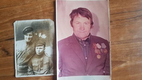 Фотография с фронта и после войны