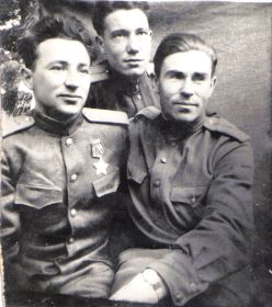 Поляков А.Г. (слева), Мыльников Л.А. (справа). 1945, Германия
