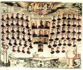 Первый выпуск штурманов подводников 1936г.