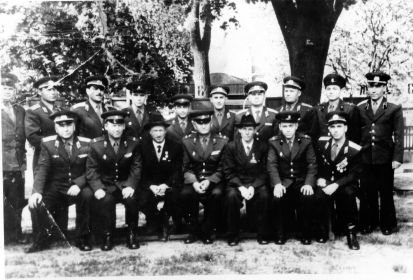 Встреча с М.А. Егоровым и М.В. Кантария, 1963г. Перлеберг. Стоит второй справа командир 34 орб Шаповалов Л.А.