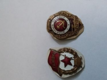Знаки отличия: Гвардия,Отличный танкист