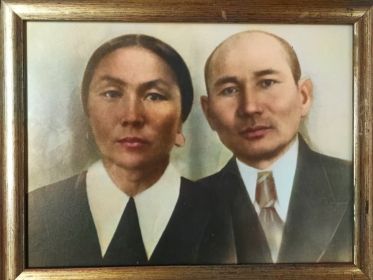Мукашев Габдул с женой Бахыткамаль