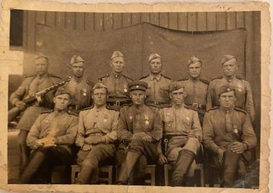 Мой дедушка, Юдин Иван Иванович, в первом ряду крайний справа