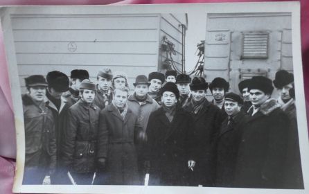 Сын Николай на работе
