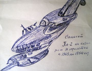 Рисунок Пе-2 от руки