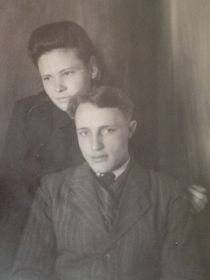 С женой Валентиной (1950-й год)
