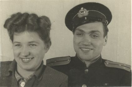 1944 г., Полярный. С женой