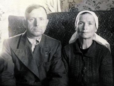 Супруги  Правдин Николай Константинович с женой от второго брака Ксенией  Герасимовной (1915-1972)