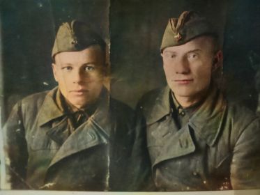 Слева Лука Лукич, справа брат жены.