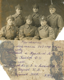 Курсанты стрелковой школы 338 стрелкового полка
