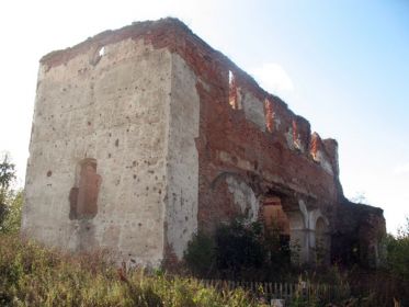 Спасо-Преображенская церковь в д.Новоспасск, Сморгонского р-на, Гродненской обл. разрушена в бою где был тяжело ранен Зайчиков К.М.