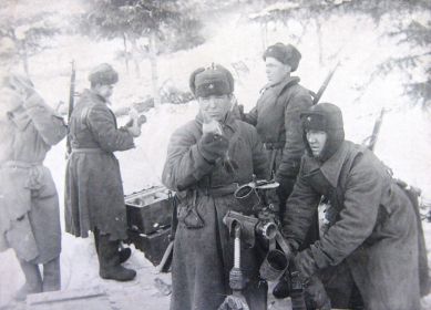 Минометный расчет 379-Режицкой СД - 1941 г.