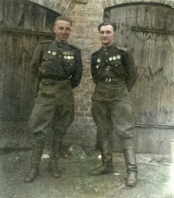 С командиром 18ГОМЦБ Коц Д.П. (справа)
