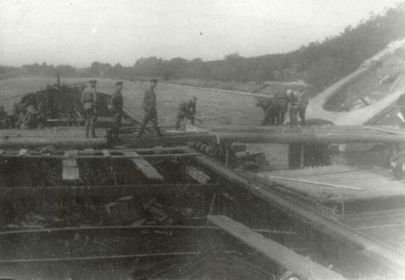 строительство моста через канал г.Бранденбург