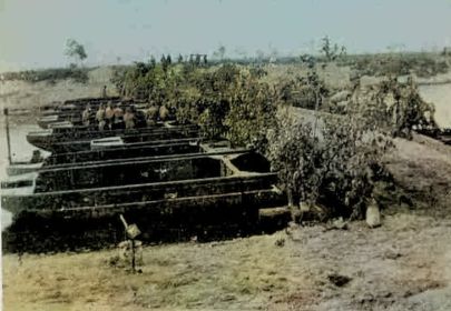 Понтонный мост на р.Западный Буг 1944г.