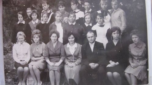 Мартьянов И.А.  с учителями и учащимися Бабуринской 8-ей школы