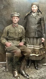 1935г., Рудь Максим с супругой (Иванова Анна Васильевна, 1911-2000)