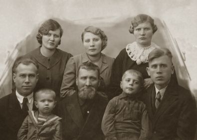 семья Алексея Никитича; Ленинград, 28.11.1939