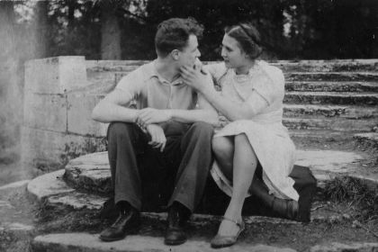 Мельницкий Георгий Борисович с женой - Мельницкой Ириной Андреевной. 1939.