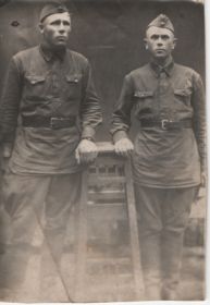 Журавлев Александр Иванович слева, Куфтанов Константин Петрович справа 11.07.1940г г.Ленинакан Армянская ССР