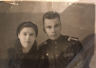С супругой после войны 1946/47 год