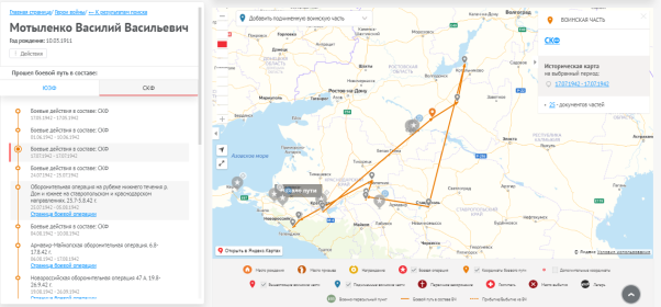 Боевой путь
