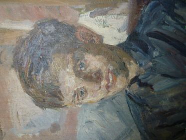 Портрет Лёвы, написанный его старшим братом Николаем, который был художником